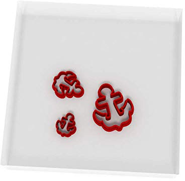Mini/Tiny Anchor Set of 3 Value Fondant Cutter 1.5CM + 2CM + 3CM 2