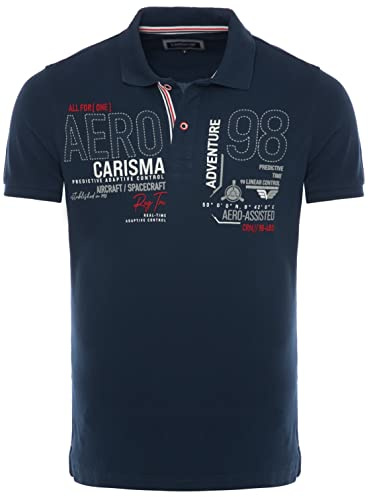 Carisma Kurzarm Poloshirt für Herren 100% Baumwolle ? Herren Polo Shirt mit Stickerei ? Angenehmes Regular Fit Shirt für Büro und Freizeit 4666