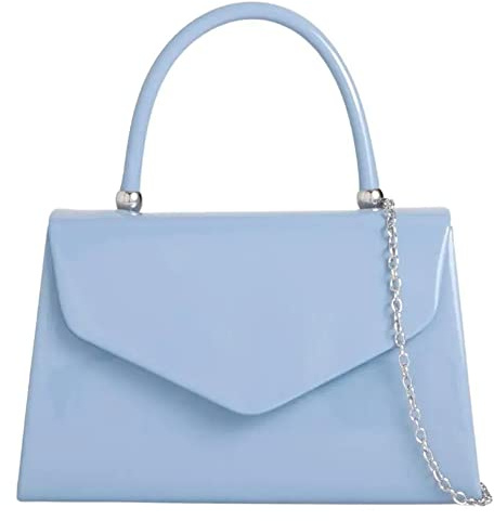fi9® BNWT Retro-Tragetasche, Lackleder, Brautschmuck, Hochzeit, Abendtasche, Party, Geldbörse, Clutch, Schultertasche, medium