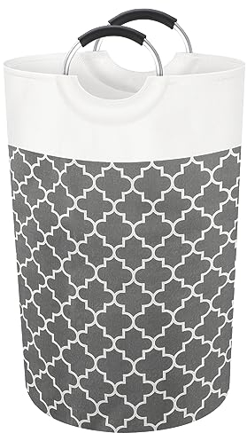 Cesto Biancheria Sporca 82L, 74x38x38cm Portabiancheria Sporca Salvaspazio con Comode Maniglie, Dirty Laundry Basket in Tessuto Pieghevole Cesto Porta Bucato per Appartamento Bagno