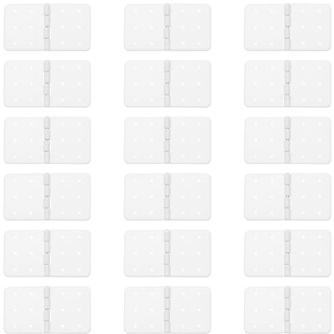 YINETTECH 30pcs Charnières d'avion RC 36x20mm Charnières Rectangulaires Pliables en Plastique pour Bricolage Pièces de Rechange de Modèles d'avion RC, Blanc