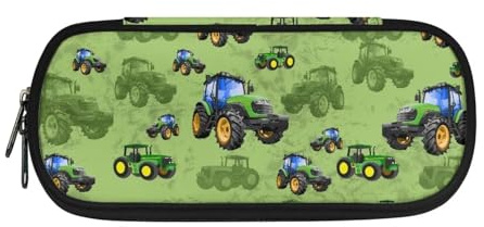 xixirimido Großes Federmäppchen mit Reißverschlussschlitz, Stifthalter, Traktor, Einheitsgröße, Taschen-Organizer, XIX-CZ29