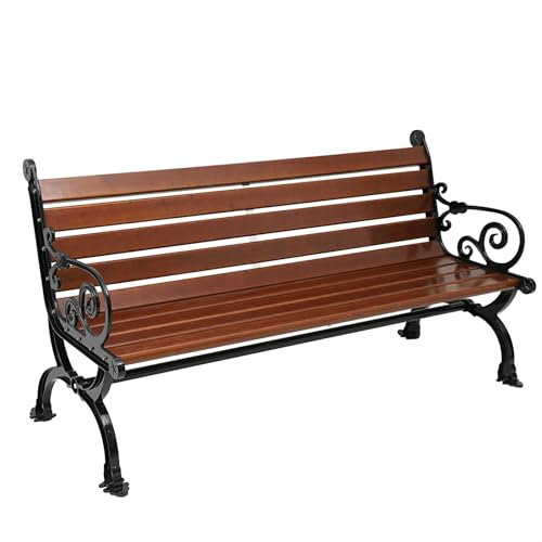 KEJIAWU Gartenbank für Den Außenbereich, Parkbank, Geeignet für Innenhöfe und Gärten und Gartenbänke mit Rückenlehnen, für Hinterhof, Garten, Straßenrand, Park, Rasen(120cm/47in)