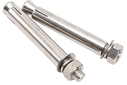 Cilky Metallschrauben 2 Stück Spreizbolzen 304 Edelstahl Außensechskantmutter Spreizhülse Ankerbolzen Schwerlastanker M10 M12 M14 M16(M10x200mm)