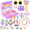 Calendario Adviento Unicornio 2024, Calendario de Adviento Niña 24 DíAs Navidad Cuenta AtráS Regalos para Navidad con Accesorios para El Pelo Pulseras Anillo Monedero Llaveros Gafas de Sol