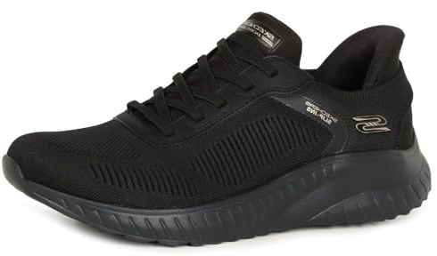 Skechers Damen Hands Free Slip-Ins Bobs Squad Chaos-Current Muse Sneaker, Schwarz/Schwarz, 40 EU Weit