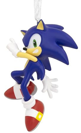 Hallmark Sonic the Hedgehog Hanging Ornament Retro Gaming Tree Decoration Resin Gifts for Christmas