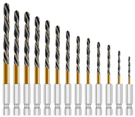 Steel 1/4 Hex Shank Twist Drill Bit Wood Metal Hole Cutter Core Drilling Tool Cobalt Twist Drill Bits 1.5mm-14mm(2.5mm)