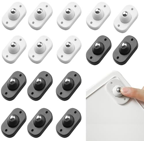 Glamifyr 16 ruedas de bolas autoadhesivas, para muebles, pequeñas, 360° para utensilios de cocina, para cafeteras y aparatos de cocina