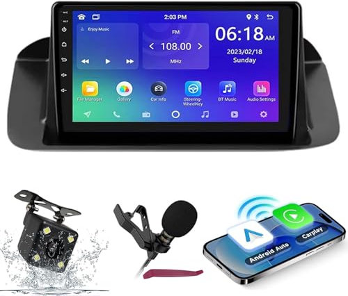 HXSQcar Android 14 Car Radio Navi for H-onda Accord 8 Spirior 2008-2013 9 Screen Radio with Carplay Android Car GPS Navigation support Bluetooth 5.0 HIFI FM WiFi SWC MIC Camera (M120S)