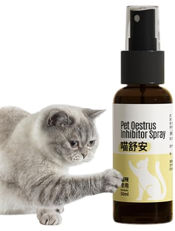 Spray al feromone per calmare i gatti, 50 ml, repellente per graffi per gatti, riduce i graffi per viaggi, visite veterinarie