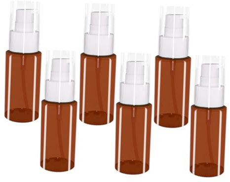 LIFKOME 6pièces Bouteilles De Lotion Rechargeables Ensemble De Flacons Pression pour Cosmétiques Émulsion Huile Et Shampooing Voyage Et Usage