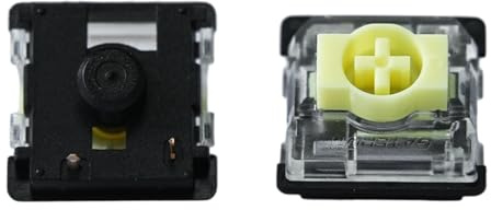 GATERON KS-33 Low Profile Banana Tcatile Keyboard Switches(110 PCS) | 65gf,3 Pin,RGB LED,Factory Pre-lubed,compatible for MX Mechanical Keyboard