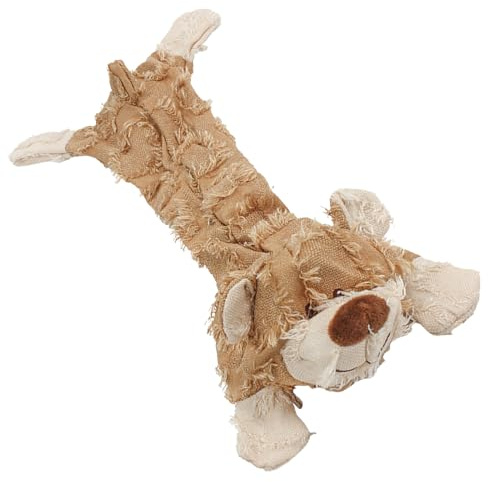 Hundespielzeug aus Plüsch, 36 x 15 cm, interaktives Quietschtier, Kauspielzeug, weiches Welpenspielzeug, für alle Rassen, kleine, mittelgroße und große Hunde, Zuhause, Garten, Hof, Schlafzimmer, Käfig