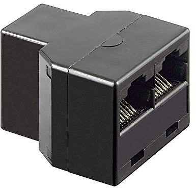 Goobay 50594 Adaptateur en T ISDN Femelle RJ45 (8P8C) vers 2 Prises RJ45 (8P8C)