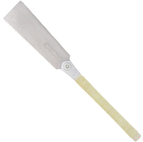 F. DICK Ryoba Komane 240 mm Japansäge, 580 mm Gesamtlänge, 0,45 mm Klingenstärke, Holzgriff, 5000 U/min, 4049933035907 EAN, 712806 Modellnummer, Trapez- und Dreiecksverzahnung, Säge