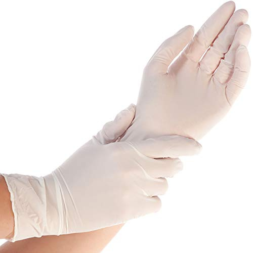 Franz Mensch Nitrilhandschuh SAFE PREMIUM weiss M puderfrei