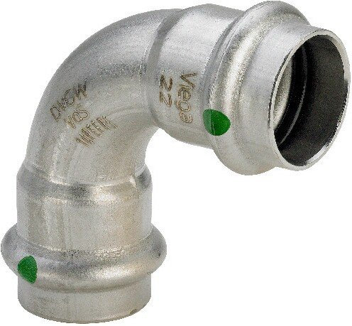 Viega 2316 - Kurve Sanpress 90º 2316 Durchmesser 18 mm Edelstahl