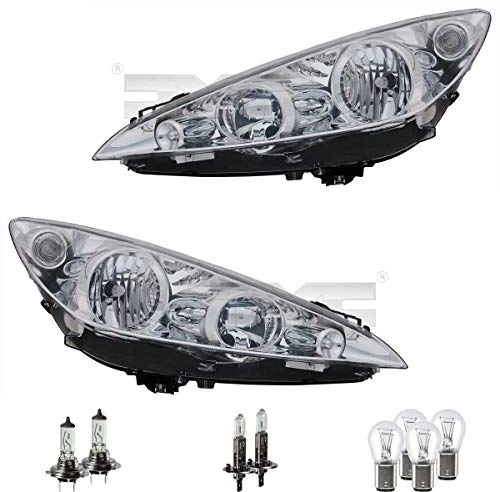 Scheinwerfer Set H1/H7/P21/5W für 308 SW I 4E_ 4H_ 4A_ 4C_ inkl. OSRAM Lampen mit Stellmotor LWR