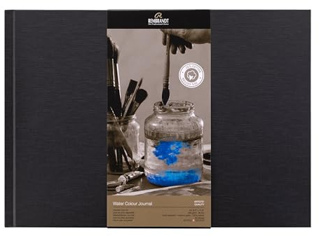Rembrandt Professional Watercolor Journal | 200 g/m², 30 Blatt | 25% Baumwolle Skizzenbuch | Format A4 (21 x 29,7 cm)