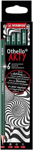 STABILO - Bleistift - Othello - ARTY - 6er Pack - Härtegrad weich, jeweils 2x 4B, 3B, 2B