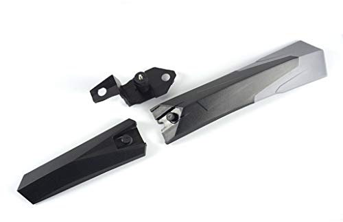 Schutzbleche Mountainbike Fahrradhäuser Vorder- / Hinterrad-Reifen-Rad-Fendel Kohlefaser Mordguard MTB Mountainbike Straße Radfahren Fix-Getriebe-Zubehör Fahrrad Schutzblech (Color : Black)