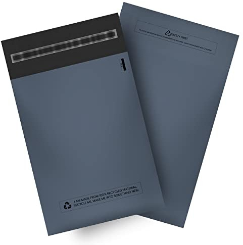 DVIVA 200 st portopåsar, 23 x 30 cm medium Poly postväskor för paket, förpackning, post, frakt