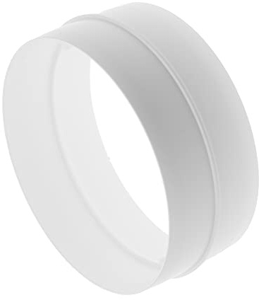 150 mm / 15 cm Rohrverbinder für den Luftschlauch, rund, flexibel, zum Anschließen von Rohrleitungen, weiß - Kanalverbinder für Heizung, Kühlung, Klimaanlage - Lüftungsrohr Verbindungsstück