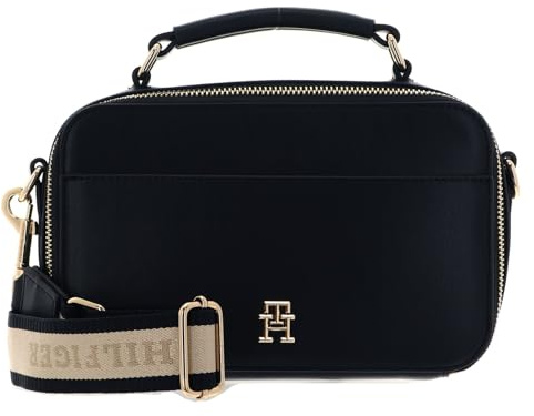 Tommy Hilfiger Damen Iconic Tommy Camera Bag AW0AW15689 Crossovers, Blau (Space Blue)