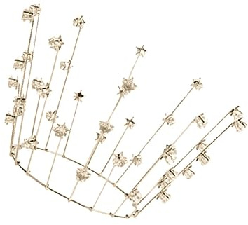 FRCOLOR Pentagramm-brautkrone Zarte Geburtstagstortendekoration Eleganter Kopfschmuck Für Damen Aus Hochwertigem Material Gefertigt