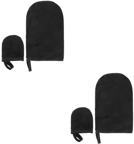 FRCOLOR 2 Uppsättningar Garvningshandskar Rygglotion Mjuk Garvvante Garvningsblenderhandskar Solbränna Applikator Manikyr Skyddshandskar Ansiktsbrun Vante Flockas Svart Verktyg Ansikte