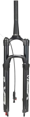 BUNIQ MTB Luftgabel 26 27,5 29 Mountainer Fahrrad Federgabel Zugstufe Einstellen Reise 100mm Fahrrad Vordergabel (Color : Tapered Remote, Size : 29inch)