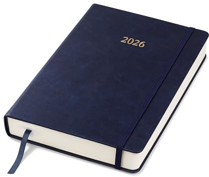 Wykeham's Executive Tagesplaner 2026 – Feiertage und Format in Großbritannien – Personalisierung erhältlich (Königsblau, A5)