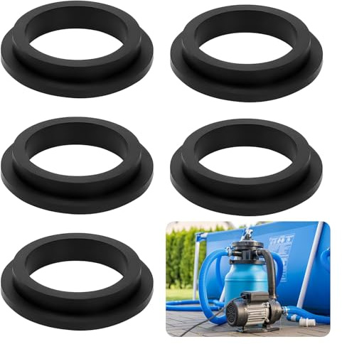 5 Stück Pool O-Ringe Ersatzteil für Intex,Pool Gummi Dichtringe Filterpumpe Dichtungsringe Unterlegscheiben Zubehör für Intex Sandfilterpumpen-Ersatzteile 26323CA 26323EH 26331CA 26331EH 26337EH