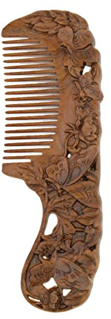 Kamm Antique Wide Toe Antistatische Sandelholz-Kopfhaut-Massage-Holzhaarkamm Kamm Männer