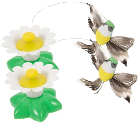 Happyyami 2stücke Kreatives Katzenspielzeug Elektronische Teaser Mit Zufälligem Hummingbird-Design Für Indoor-Spiel Ohne Batterie Fördert Aktivität Und Bindung Zu Ihrem Haustier