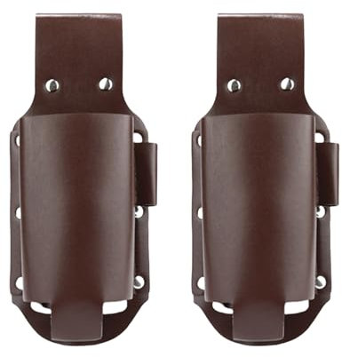 Mafagwre Beer Holster, Leather Beer-Holster Bottle Holders, Men's Gift, Belt Buckle, Camping Beer Accessories for Men, Gifts for Travel Camping Party Outdoor (Coffee)