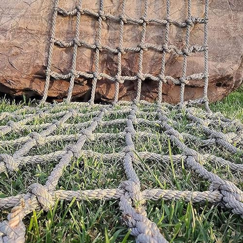 Klättringsväv Klätternät, klätternät, klätternät for vuxna for äventyrsaktiviteter Rock Lekplats Trädnät Vävt skiljeväggsnät sisalrep staketnät(2 * 5m)