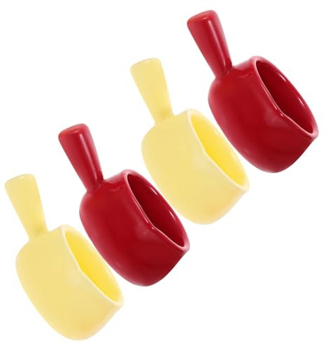DONFAMDS 4pezzi Tazze Ceramica Con Manico Lattiera Piccola Stile Europeo Per Latte e Salse Misti Per Cucina e Ristoranti