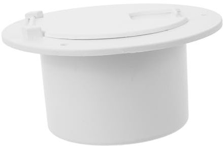 Hemobllo Portello per Cavi Elettrici Rotondo in ABS Bianco Design Elegante, Scatola Coprifili per Barche e Camper, Facile Inserimento e Custodia Cavi