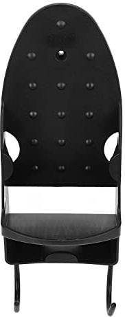 Luqeeg Ironing Board Hanger Wall Mount, Heat Resistant Ironing Board Holder with Hook, 2 in 1 Iron Rack, Electric Iron Holder for Laundry Room, Home, Bathroom (Black)
