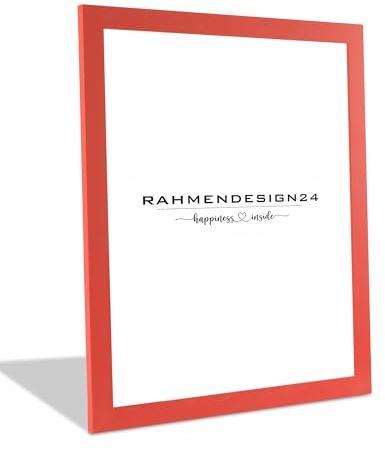 Rahmendesign24 Bilderrahmen Puzzlerahmen | Rot 84x118,8cm (DIN A0) | Moderner Fotorahmen für Fotos, Poster, Puzzle & Urkunden | Galerierahmen Wechselrahmen Deko Wandrahmen Tischrahmen