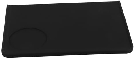 Gadpiparty Corner Silicone Espresso Tamping Mat Thick Non-Slip Coffee Tamper Pad for Home Kitchen Tool Stable Pressure Distribution Black