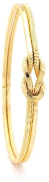 Generisch Ajda Liebesknoten Bilezik Armreifen Gold Armreif 22 Karat echt Vergoldet Altin Bileklik Kuyumcu Bangle