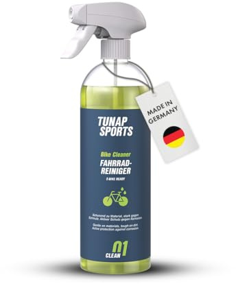 TUNAP SPORTS Fahrradreiniger 750 ml | Effektive Schmutzlöser-Formel – schnelle, gründliche Reinigung | Schonend zu Lack & Teilen – sichere Anwendung | Ideal für Rennrad, MTB & Gravel | Made in Germany