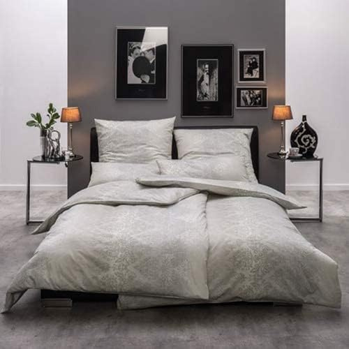 Estella 2116 - Biancheria da letto in jersey makò, mod. Charleen, colore: kiese