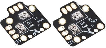 Lot de 2 poignées analogiques pour manette PS4 PS5 Xbox One Xbox Series X S (Noir)