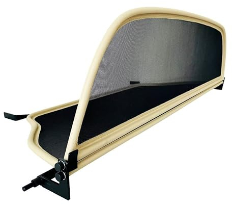 PureWind Windschott kompatibel mit Audi 80 Typ 89 Baujahr 1991-2000 (Beige) – Windschott Universal mit Schnellverschluss inkl. Tasche