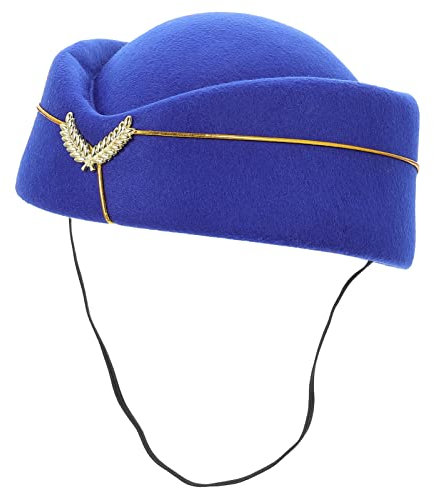 GALPADA Flugbegleiterhut Für Kostüm Modischer Hut Für Party Elegant Und Stilvoll Für Feiern Teeparty Gottesdienst Cosplay-geschenk Hochwertige Materialien