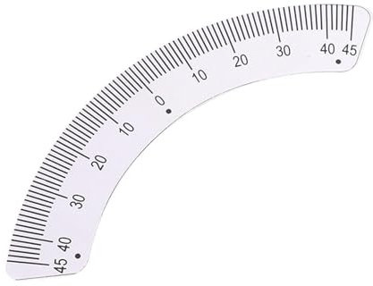 Generic Fresatrice per Piccolo Goniometro, Righello in Scala, Metallo, 45 Gradi